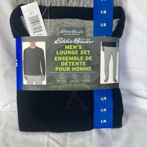 Eddie Bauer Men's Lounge Set - Black and Gray
